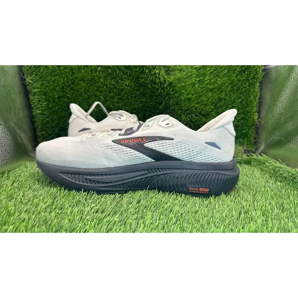 Brooks Ghost 18 1104932E292 Athletic Sneaker Men's 9.5 White Knit Sports Running